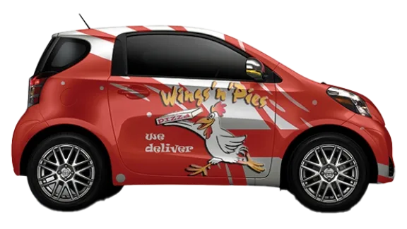 Wings'N'Pies Groton delivery car